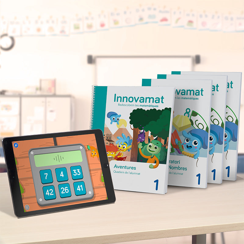 Libro Matemáticas Innovamat Pack Laboratori + Aventures digitals + App - 1r de primària (Idioma Català)