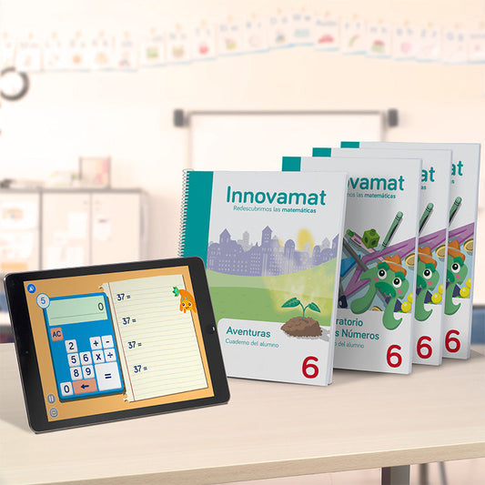 Pack Cuadernos + App + Evaluación e intervención Innovamat Español - 6º primaria